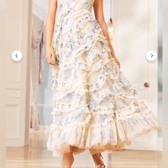 Needle and Thread Summer Posy Aaliyah One-Shoulder Gown - Picture 8 of 9